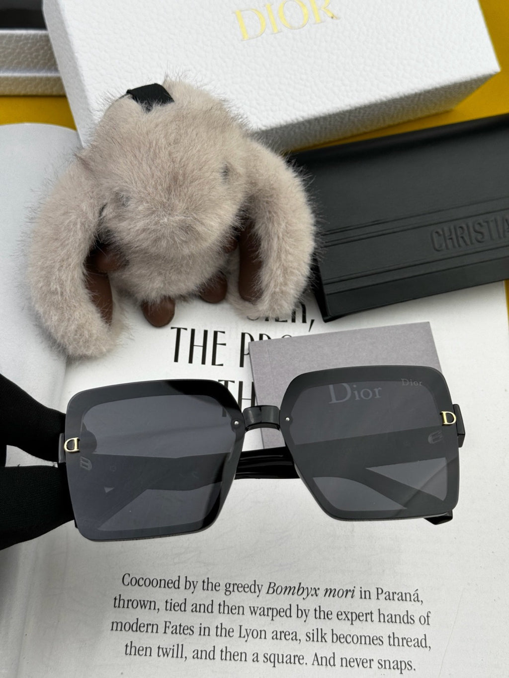 Dior CD6251 Polarized Square Black Lens Sunglasses for Women - 371896 - detail image 2