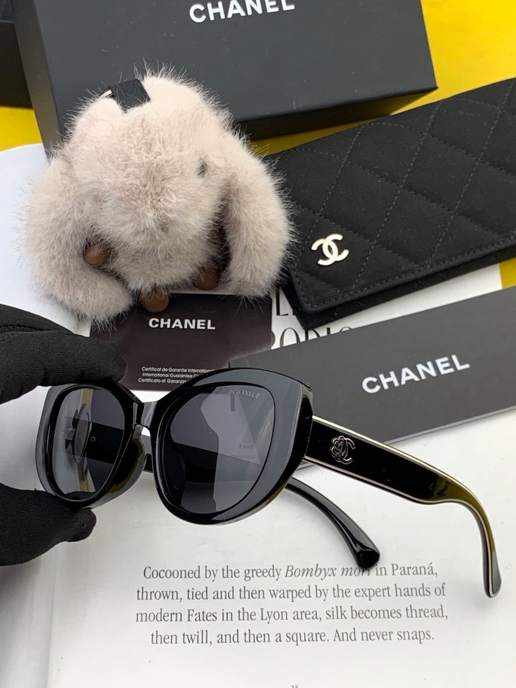 Chanel CH3991 Polarized Round Silver Lens Sunglasses for Women - 371805 - detail image 3