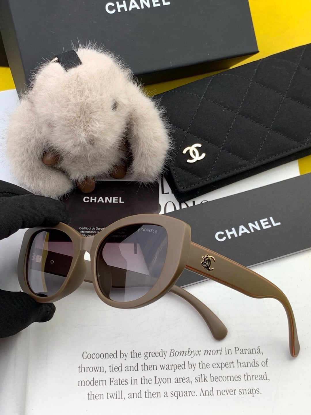 Chanel CH3991 Polarized Round Silver Lens Sunglasses for Women - 371805 - detail image 4