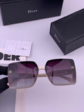 Dior D5290 Polarized Square Black Lens Sunglasses for Men & Women - 371897