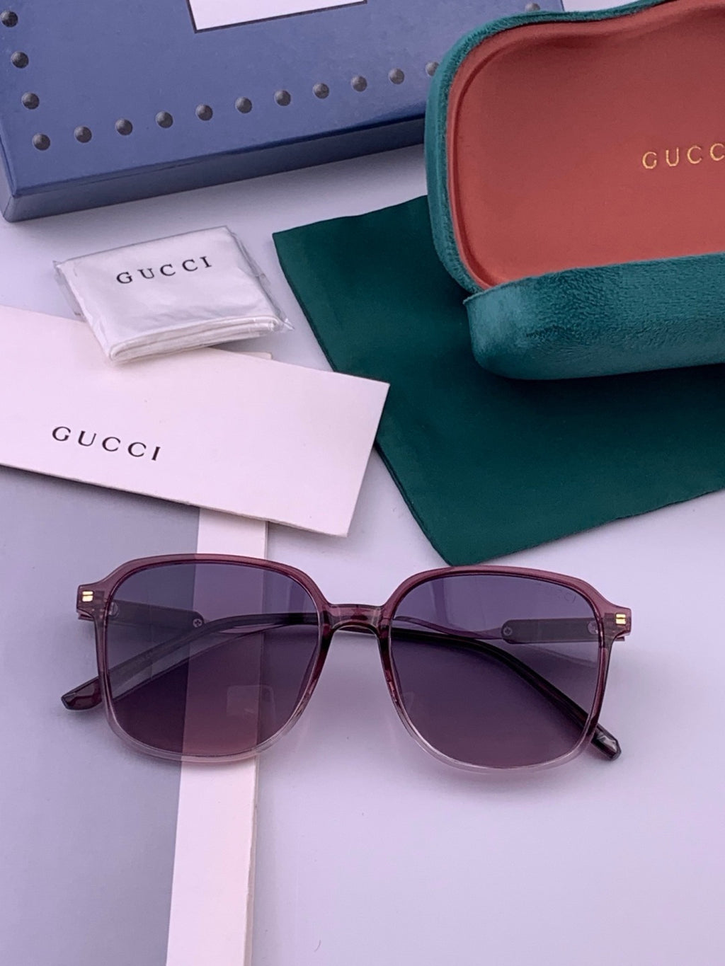 Gucci G7231 Metal Fashion Red Lens Sunglasses for Men & Women - 371604 - detail image 7
