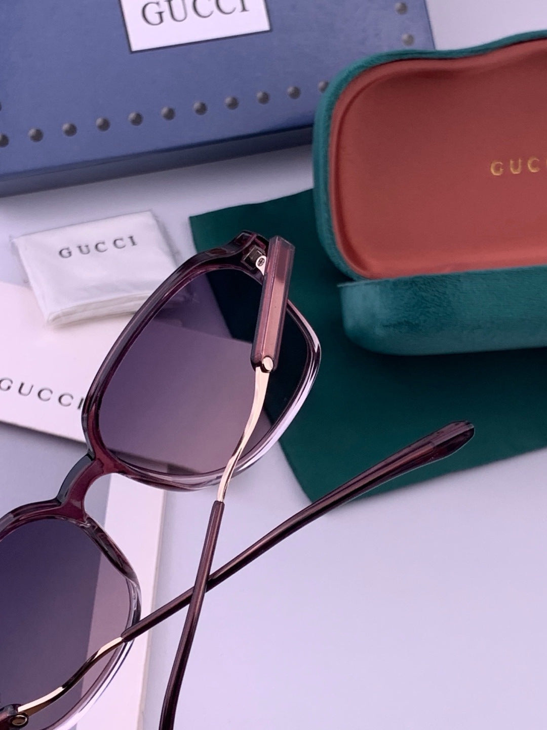 Gucci G7231 Metal Fashion Red Lens Sunglasses for Men & Women - 371604 - detail image 3