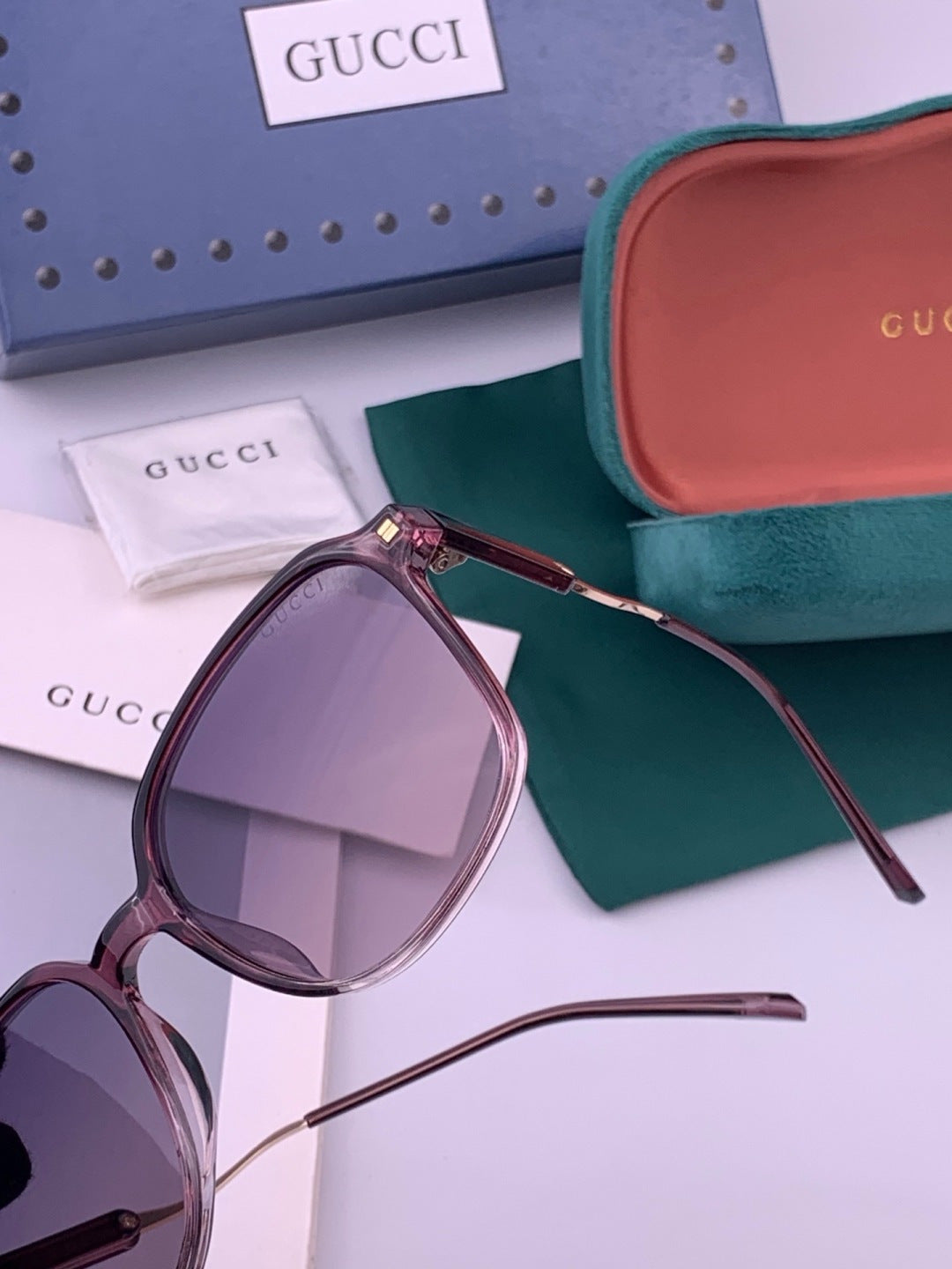 Gucci G7231 Metal Fashion Red Lens Sunglasses for Men & Women - 371604 - detail image 4