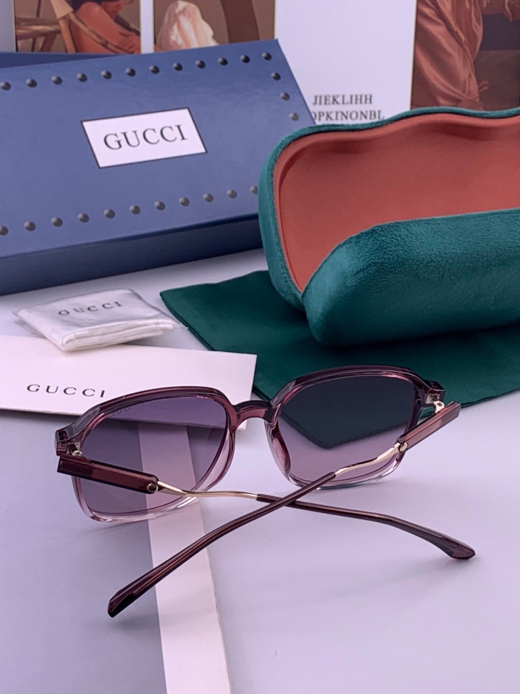 Gucci G7231 Metal Fashion Red Lens Sunglasses for Men & Women - 371604 - detail image 5