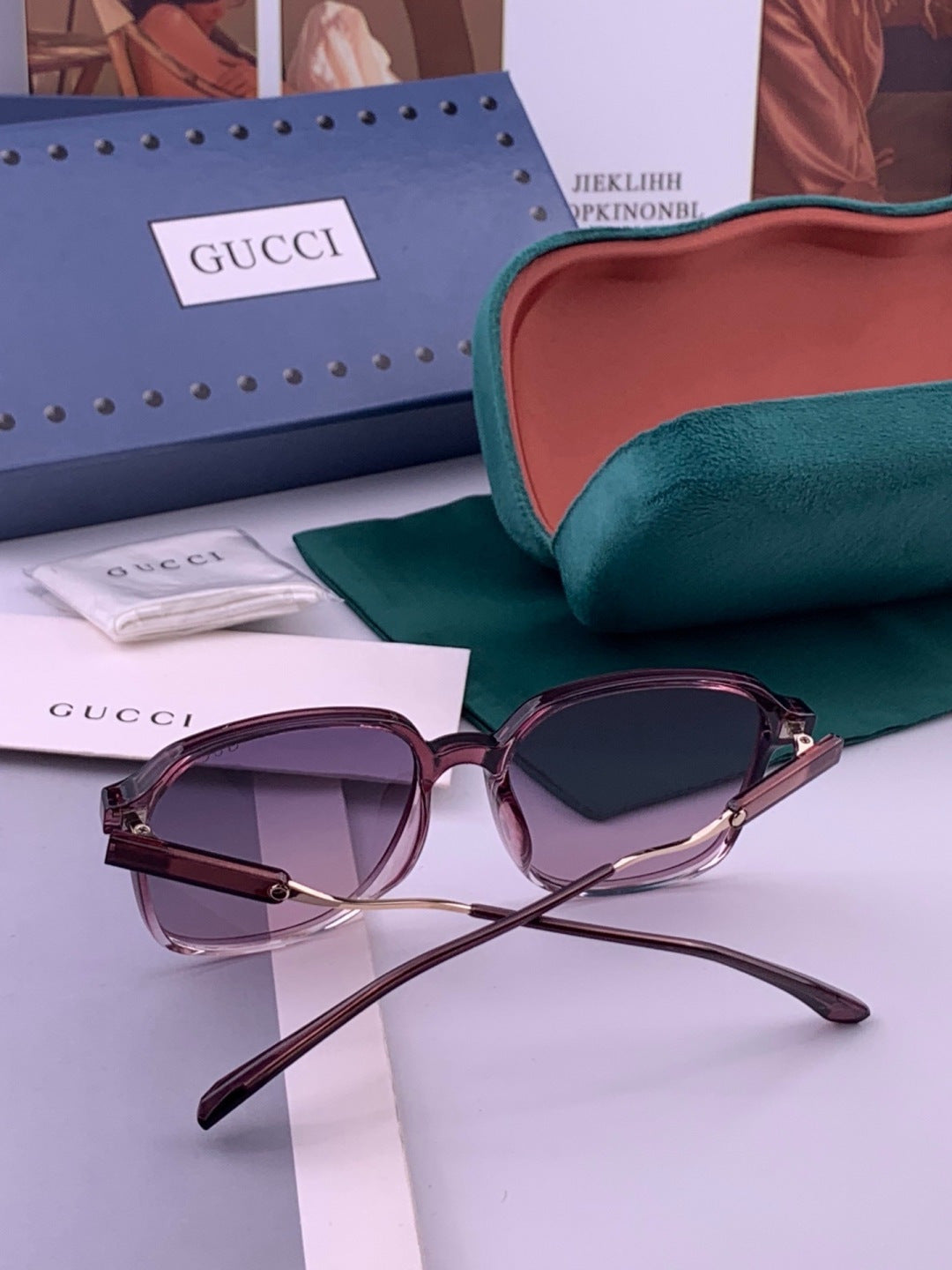 Gucci G7231 Metal Fashion Red Lens Sunglasses for Men & Women - 371604 - detail image 5