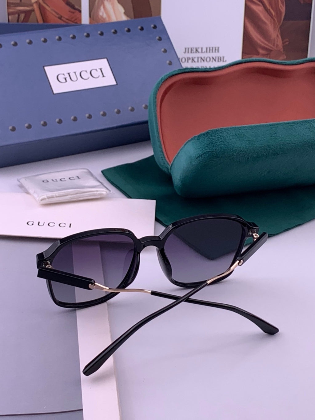 Gucci G7231 Metal Fashion Brown Lens Sunglasses for Men & Women - 371605 - detail image 5