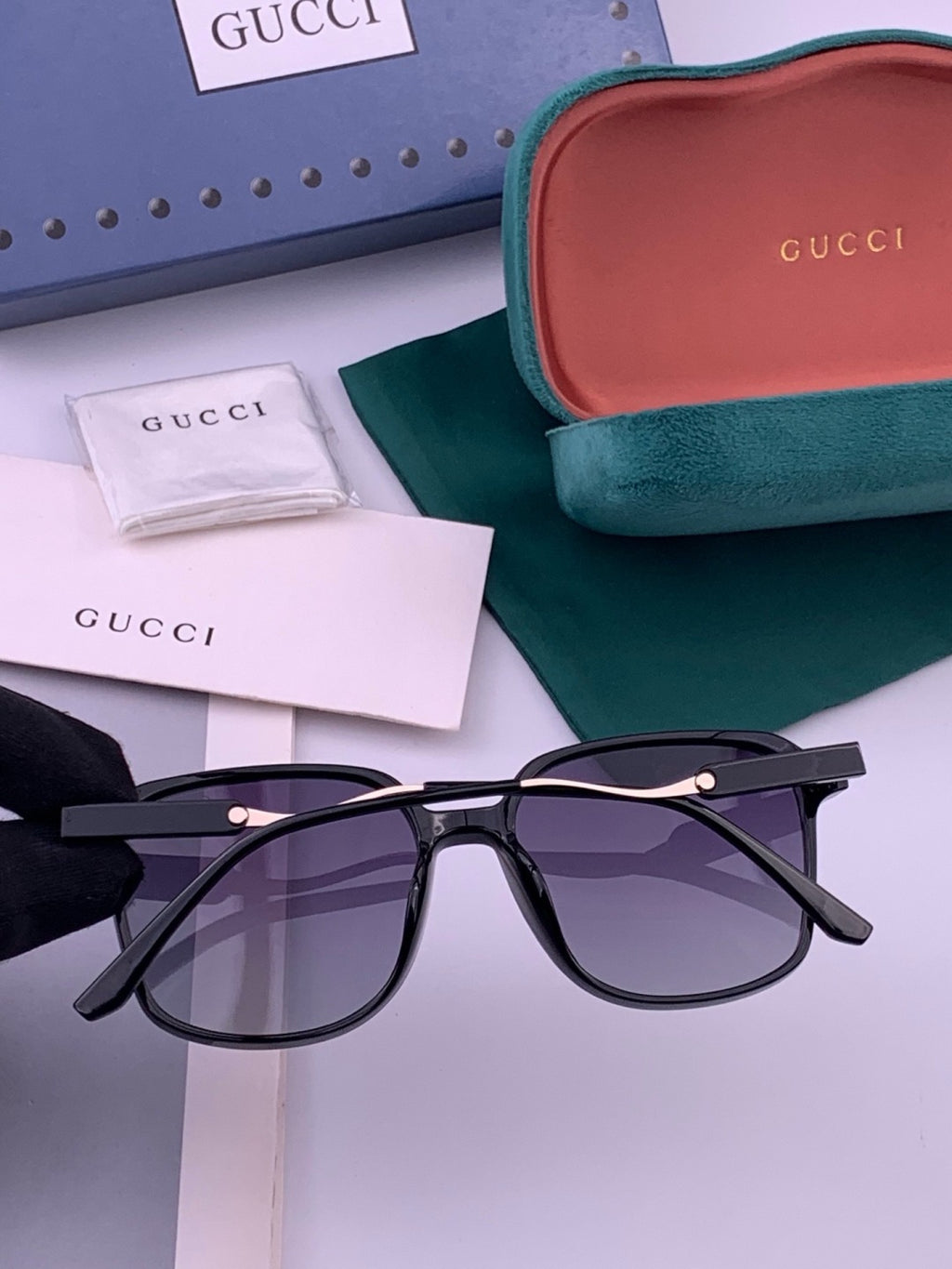 Gucci G7231 Metal Fashion Brown Lens Sunglasses for Men & Women - 371605 - detail image 6