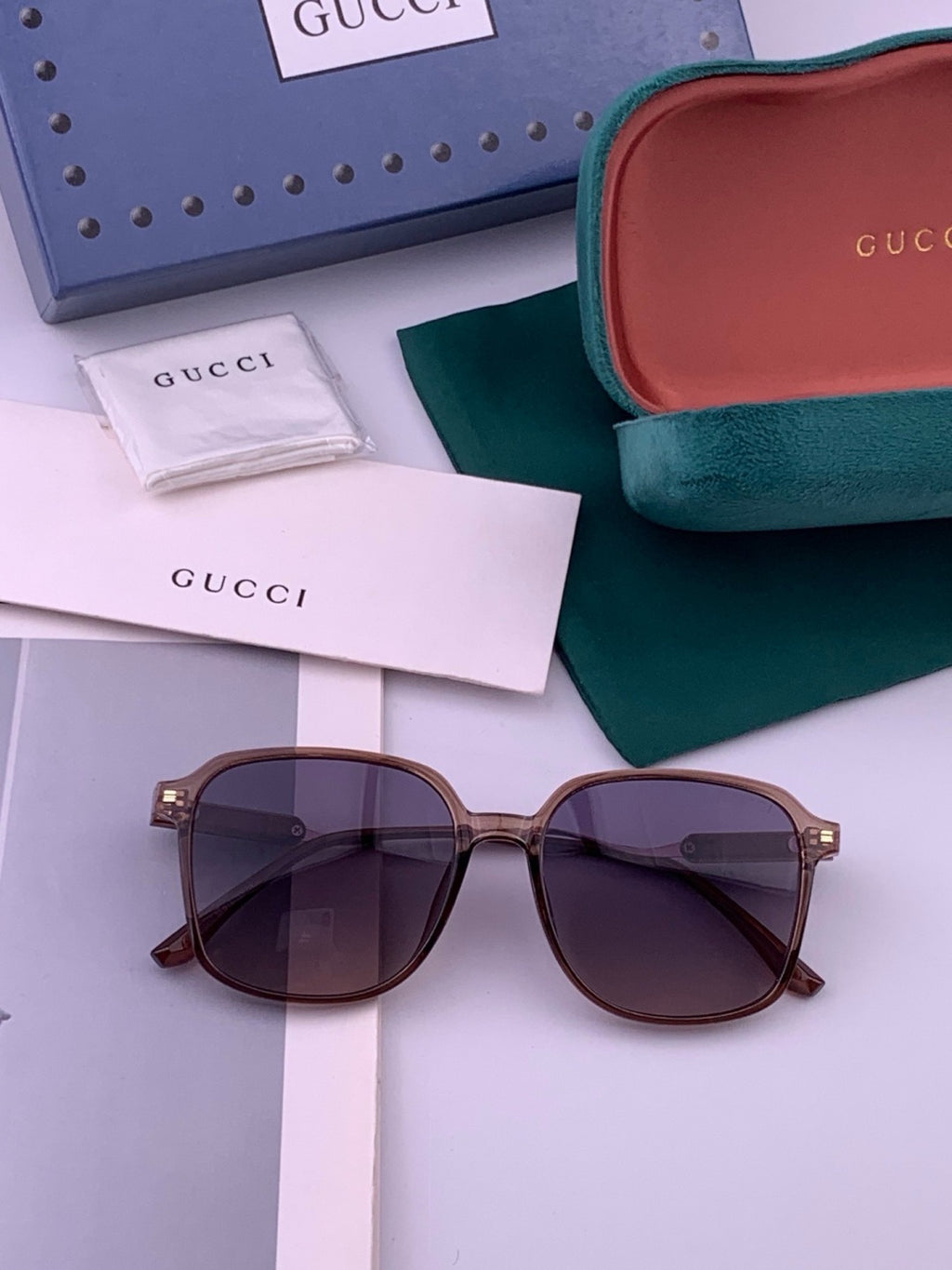 Gucci G7231 Metal Fashion Red Lens Sunglasses for Men & Women - 371606 - detail image 7