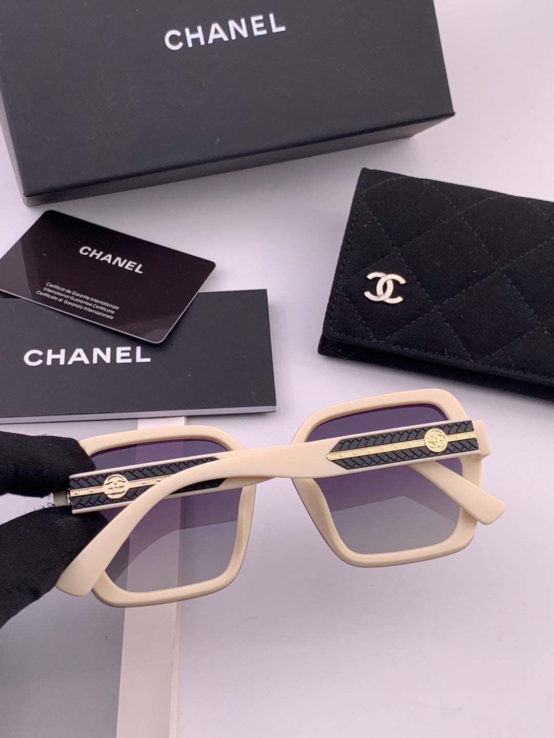 Chanel CH8519 Polarized Square Brown Lens Sunglasses for Women - 371799 - detail image 3