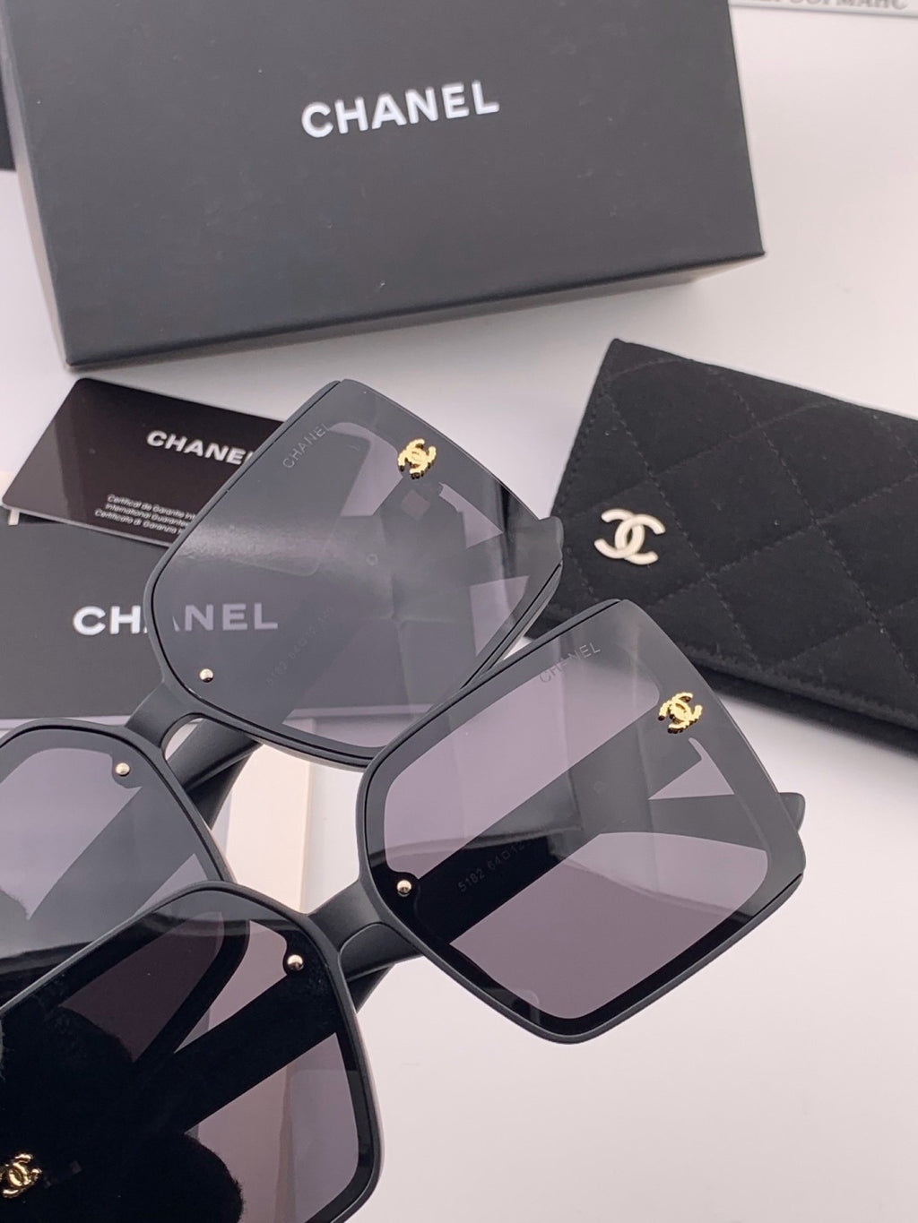 Chanel CH8519 Polarized Square Black Lens Sunglasses for Women - detail image 5