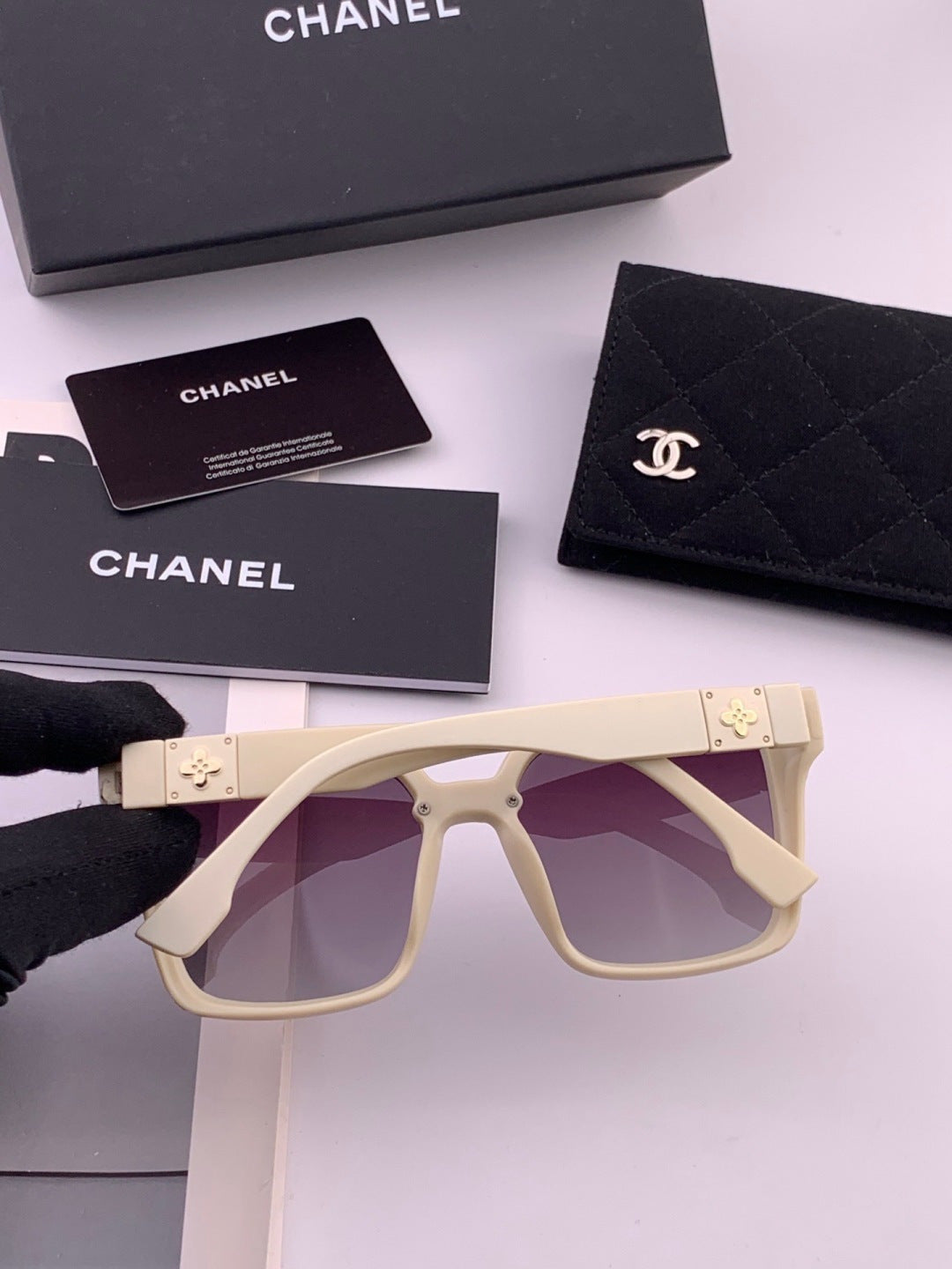 Chanel CH0279 Polarized Square Brown Lens Sunglasses for Women - 371801 - detail image 5