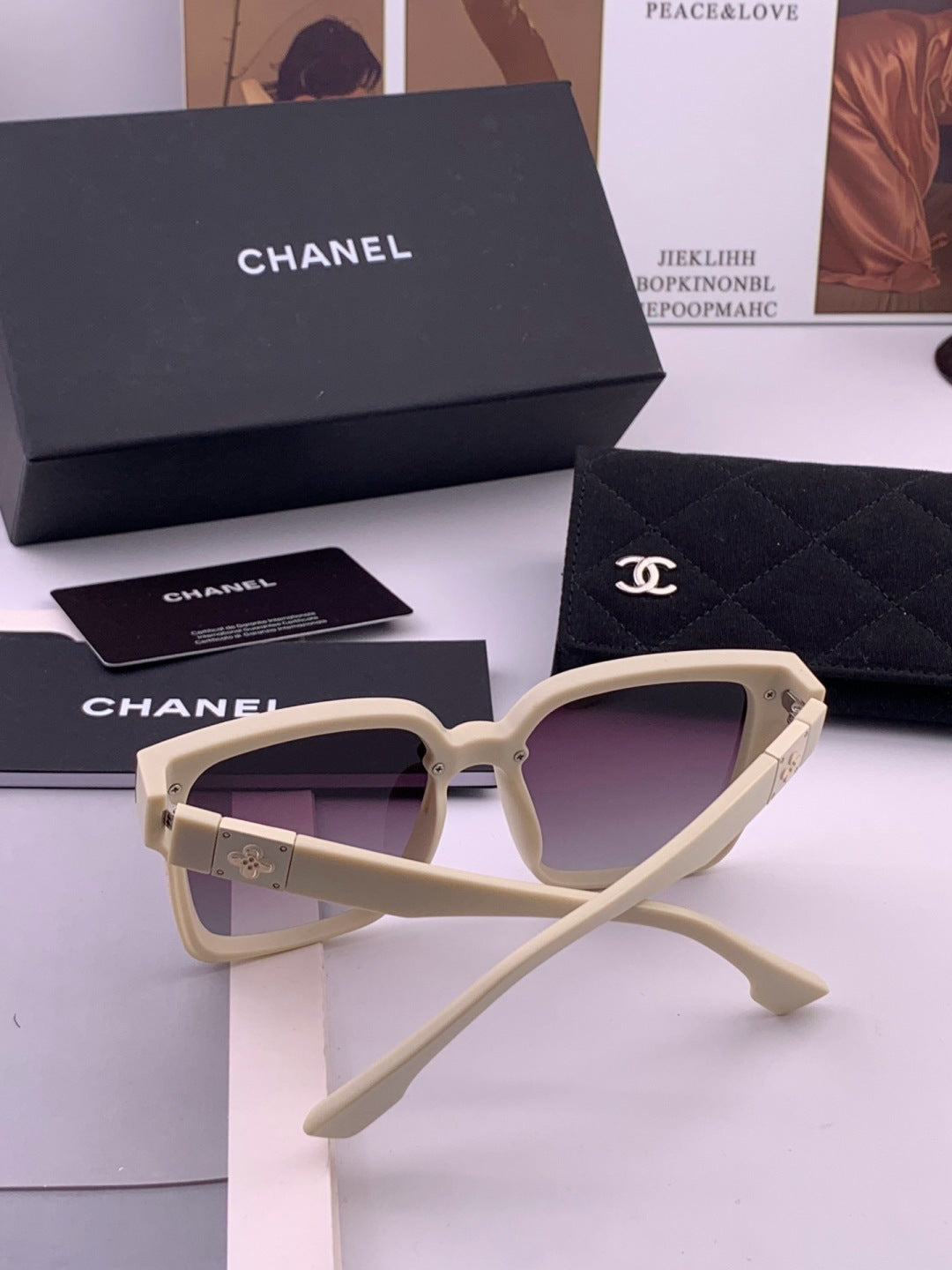 Chanel CH0279 Polarized Square Brown Lens Sunglasses for Women - 371801 - detail image 7