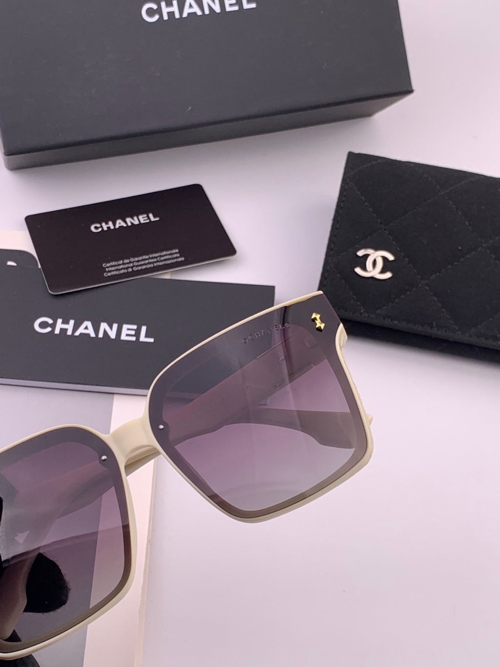 Chanel CH0279 Polarized Square Brown Lens Sunglasses for Women - 371801 - detail image 4