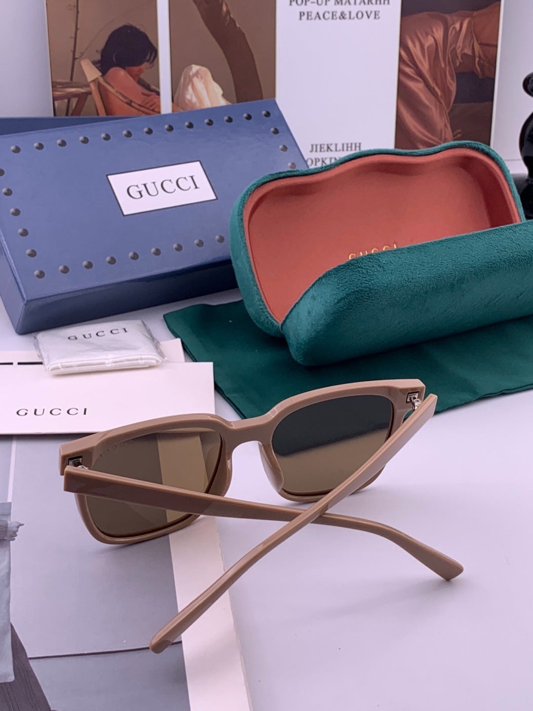 Gucci G02041 Polarized Fashion Brown Lens Sunglasses for Women - 371586 - detail image 6