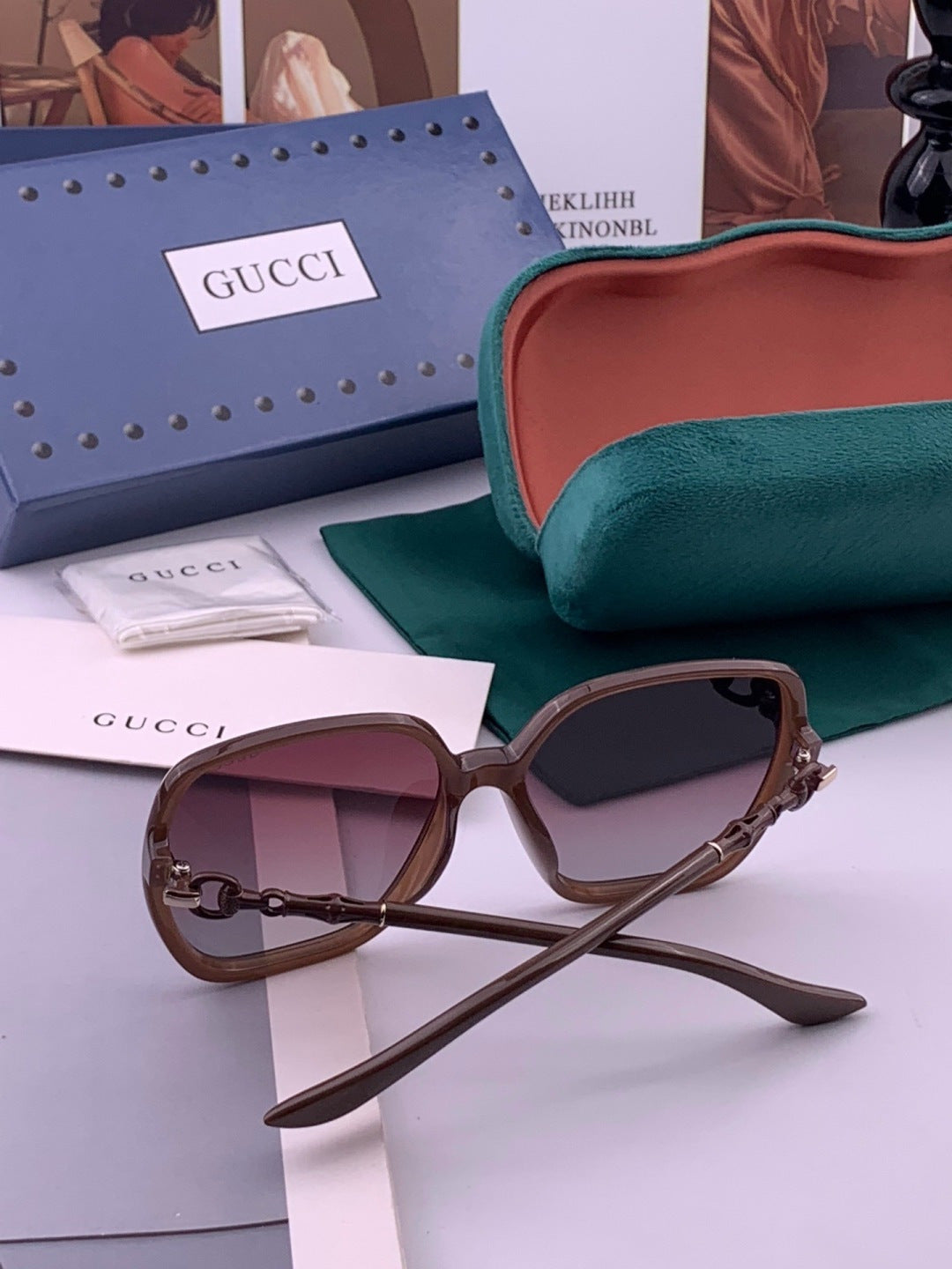 Gucci G3612 Fashion Red Lens Sunglasses for Men & Women - detail image 4