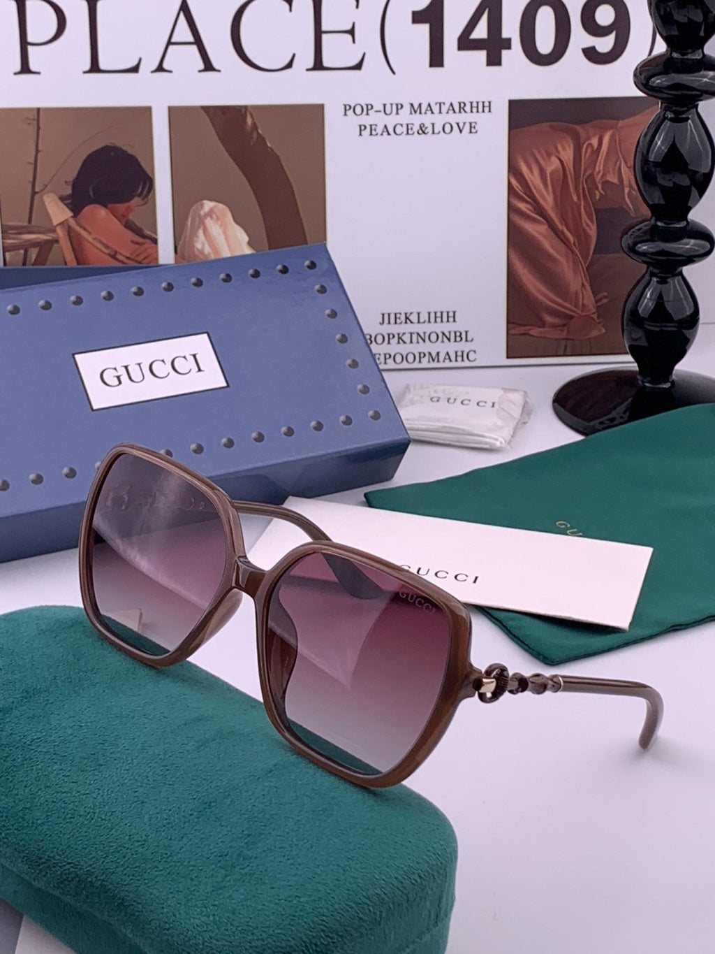 Gucci G3612 Fashion Red Lens Sunglasses for Men & Women - detail image 2