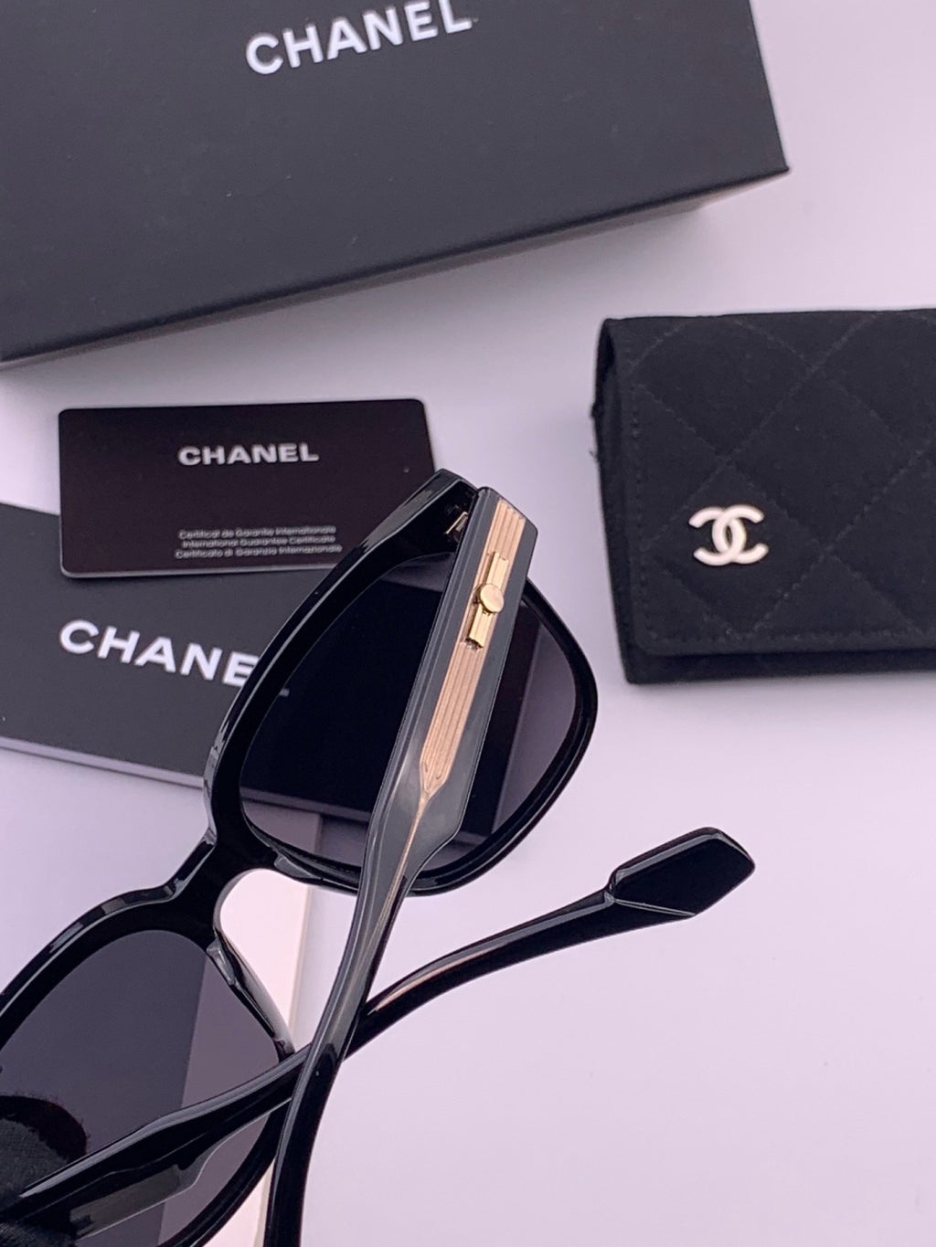 Chanel CH2104 Polarized Square Brown Lens Sunglasses for Women - 371803 - detail image 5