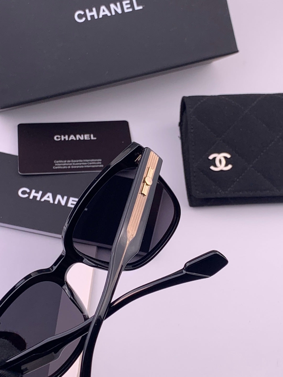 Chanel CH2104 Polarized Square Brown Lens Sunglasses for Women - 371803 - detail image 5