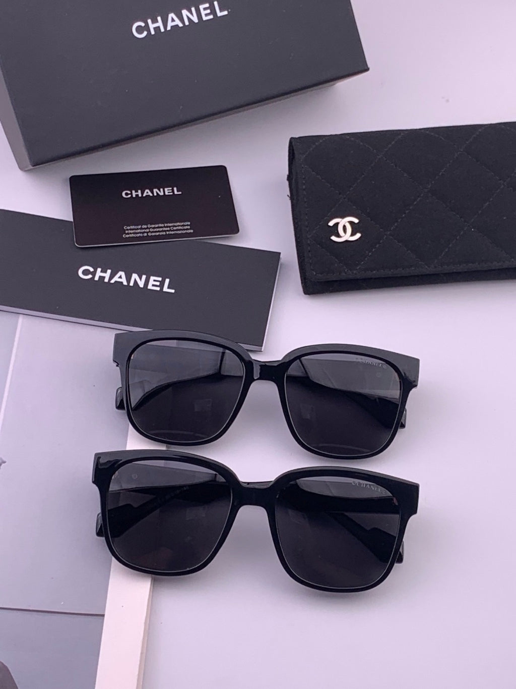 Chanel CH2104 Polarized Square Brown Lens Sunglasses for Women - 371803 - detail image 6