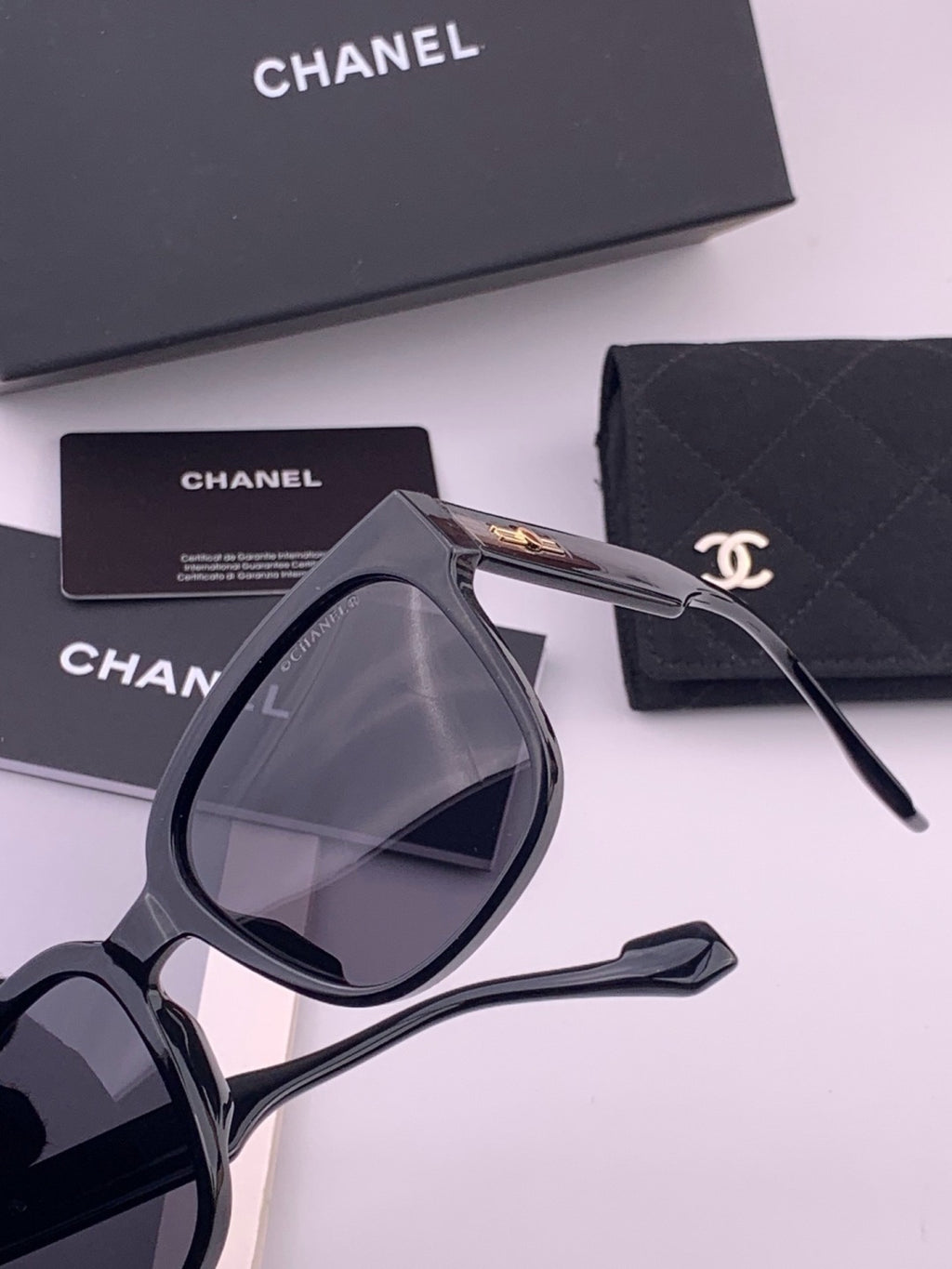 Chanel CH2104 Polarized Square Brown Lens Sunglasses for Women - 371803 - detail image 2