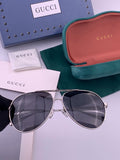 Gucci G3081 Polarized Aviator Black Lens Sunglasses for Men & Women - 371593