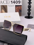 Dior CD0971 Polarized Square Red Lens Sunglasses for Men & Women