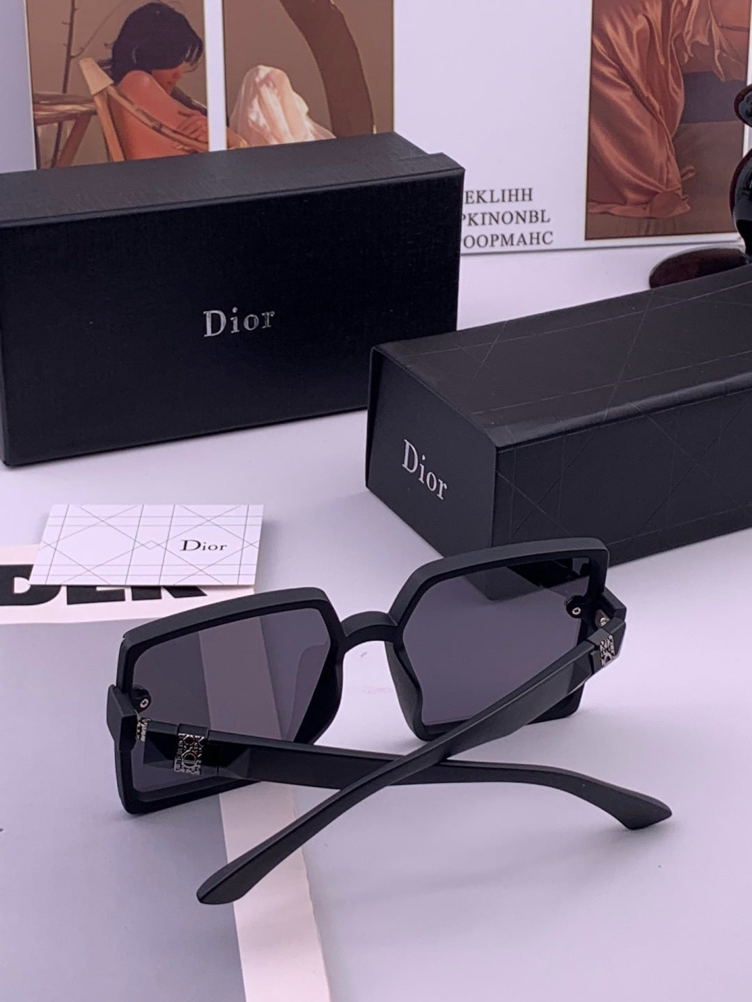 Dior CD9781 Polarized Square Black Lens Sunglasses for Women - 371887 - detail image 5