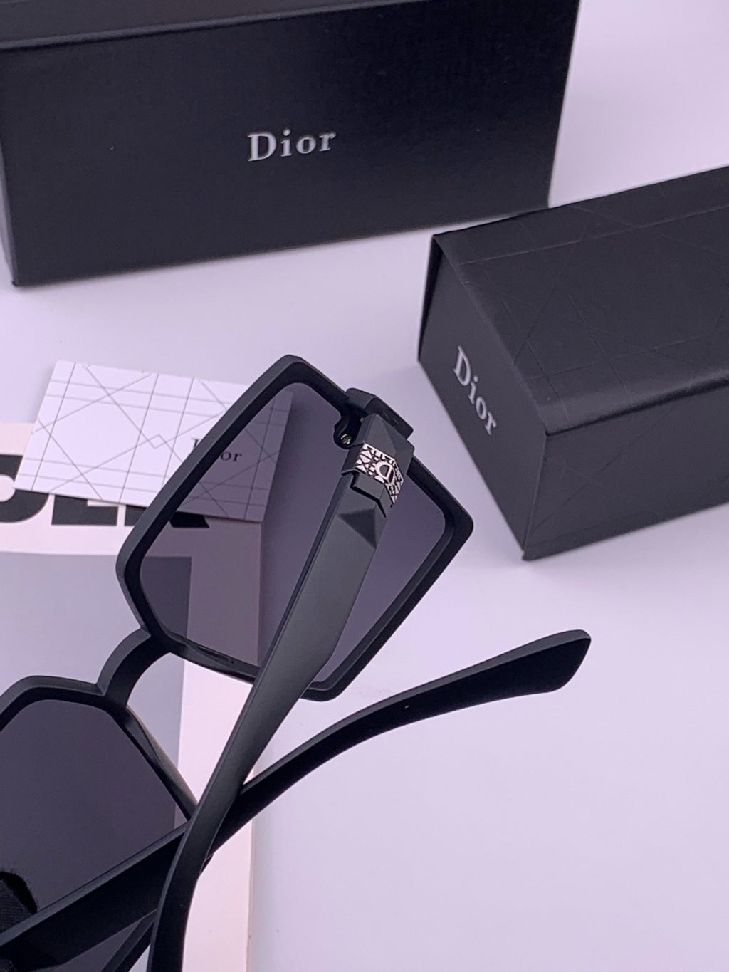 Dior CD9781 Polarized Square Black Lens Sunglasses for Women - 371887 - detail image 6
