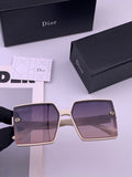 Dior CD9781 Polarized Square Black Lens Sunglasses for Women - 371888