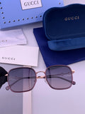 Gucci G3228 Square Brown Lens Sunglasses for Men & Women