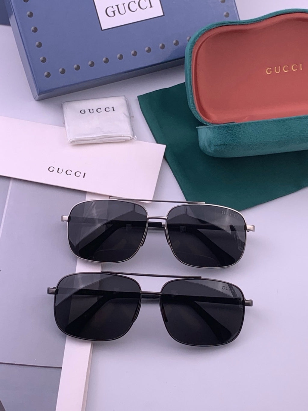 Gucci G080666 Polarized Aviator Gold Lens Sunglasses for Men & Women - 371571 - detail image 8
