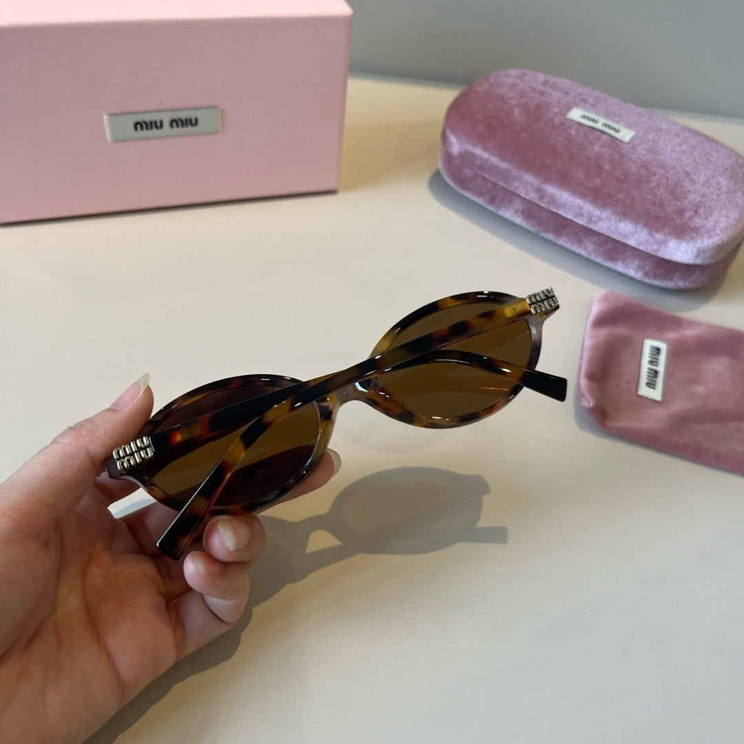 Miu Miu Round Brown Lens Sunglasses for Men & Women - 372418 - detail image 7