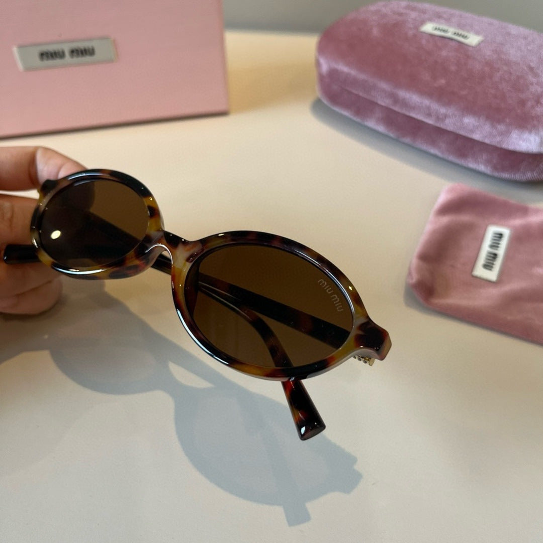 Miu Miu Round Brown Lens Sunglasses for Men & Women - 372418 - detail image 9