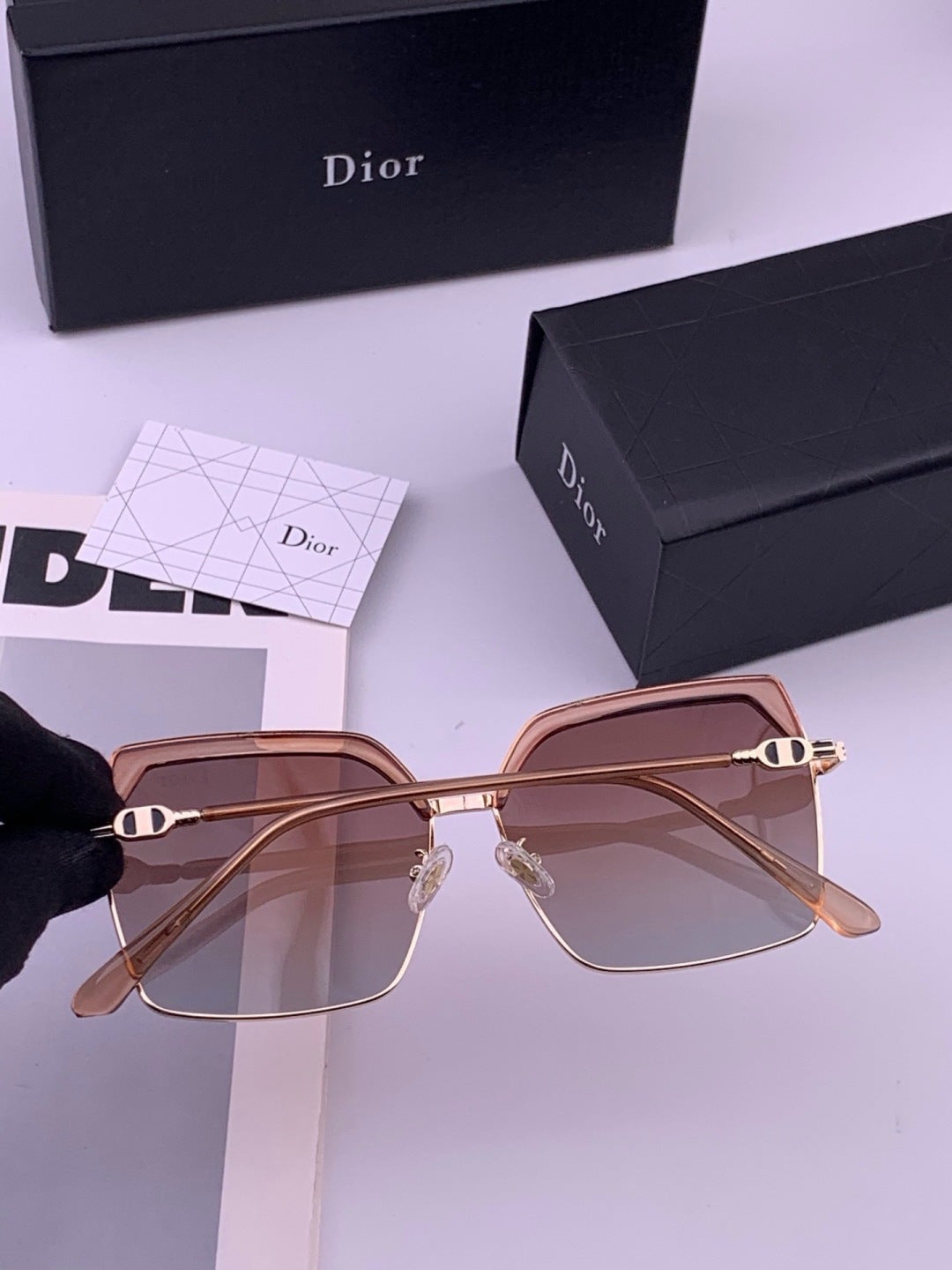 Dior CD2594 Polarized Fashion Gold Lens Sunglasses for Men & Women - detail image 5
