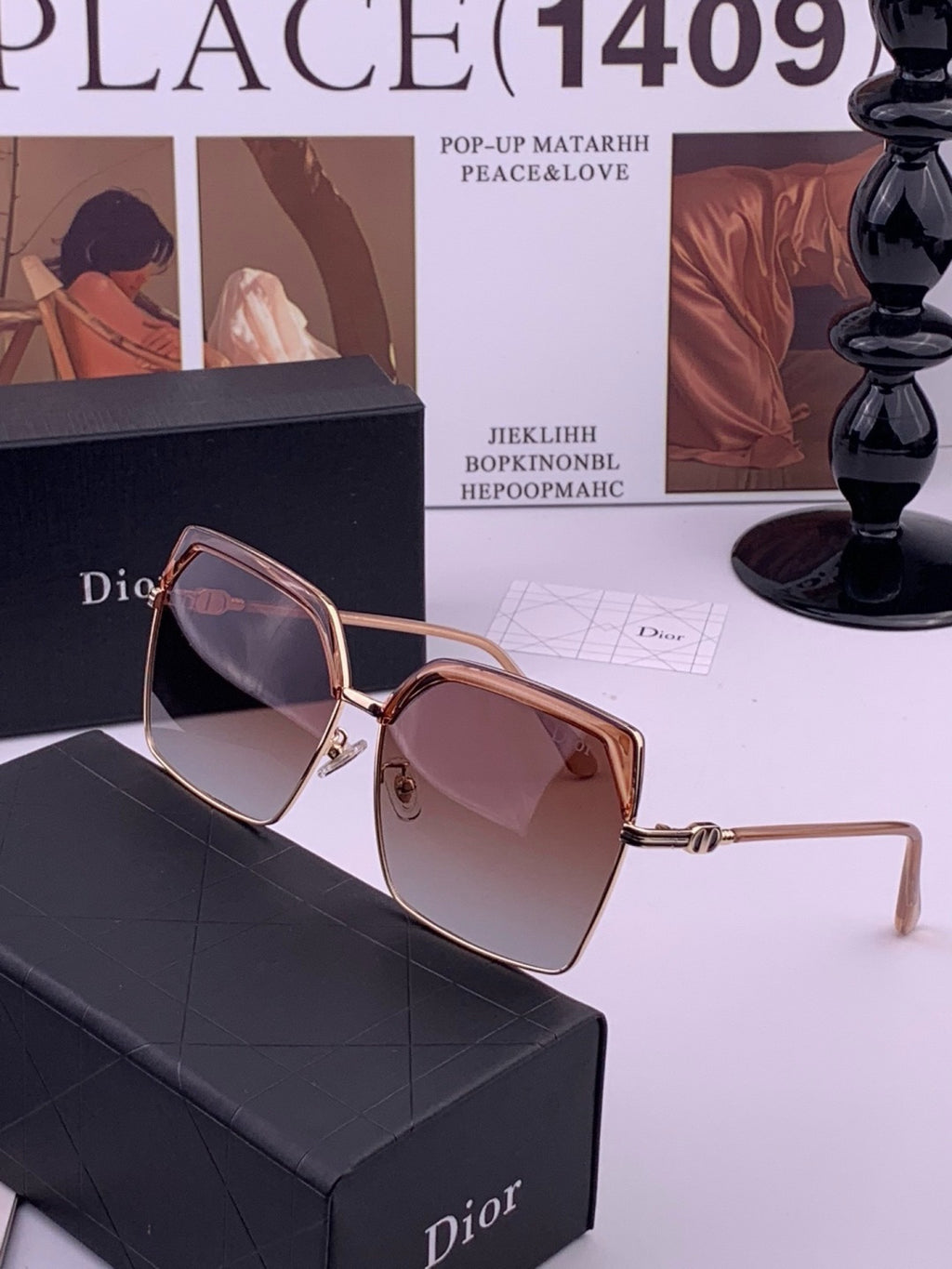 Dior CD2594 Polarized Fashion Gold Lens Sunglasses for Men & Women - detail image 2