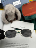 Gucci G5906 Polarized Square Black Lens Sunglasses for Men & Women - 371467
