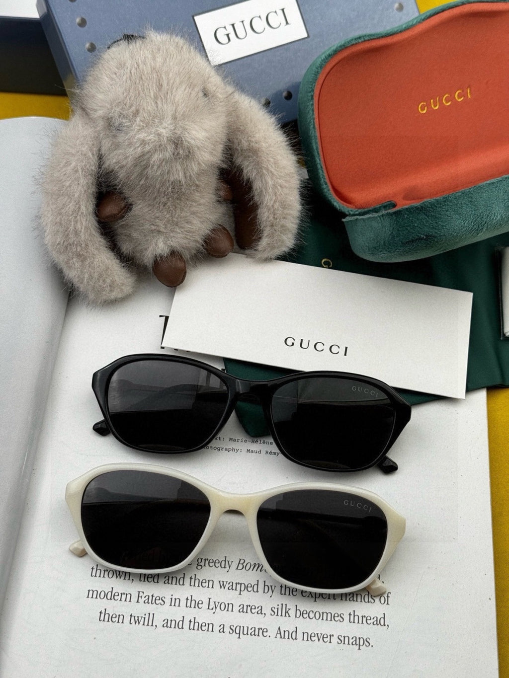 Gucci G5906 Polarized Square Black Lens Sunglasses for Men & Women - 371467 - detail image 6