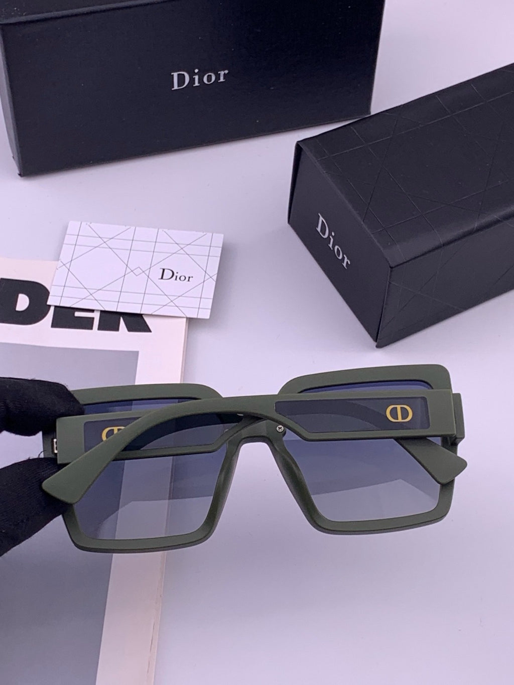 Dior CD3917 Polarized Square Gold Lens Sunglasses for Women - 371924 - detail image 4
