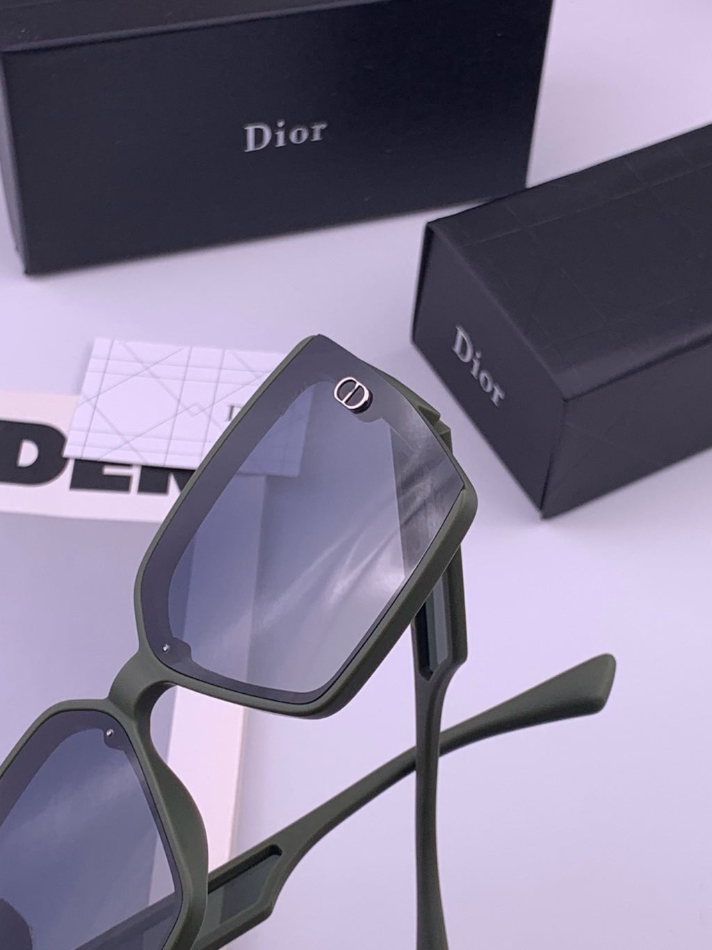 Dior CD3917 Polarized Square Gold Lens Sunglasses for Women - 371924 - detail image 5