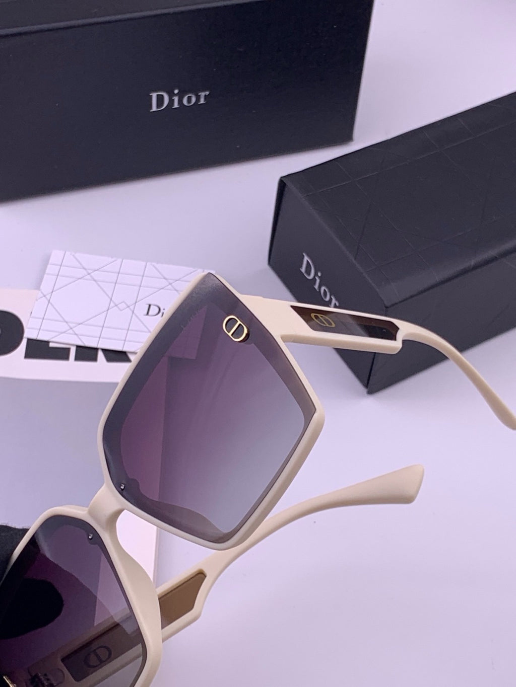 Dior CD3917 Polarized Square Brown Lens Sunglasses for Women - detail image 3