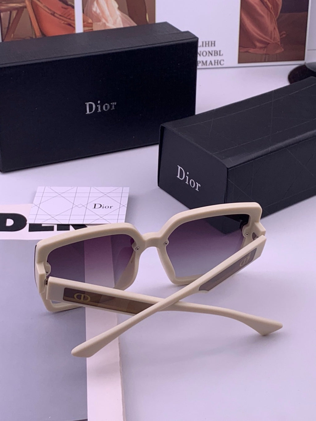 Dior CD3917 Polarized Square Brown Lens Sunglasses for Women - detail image 6