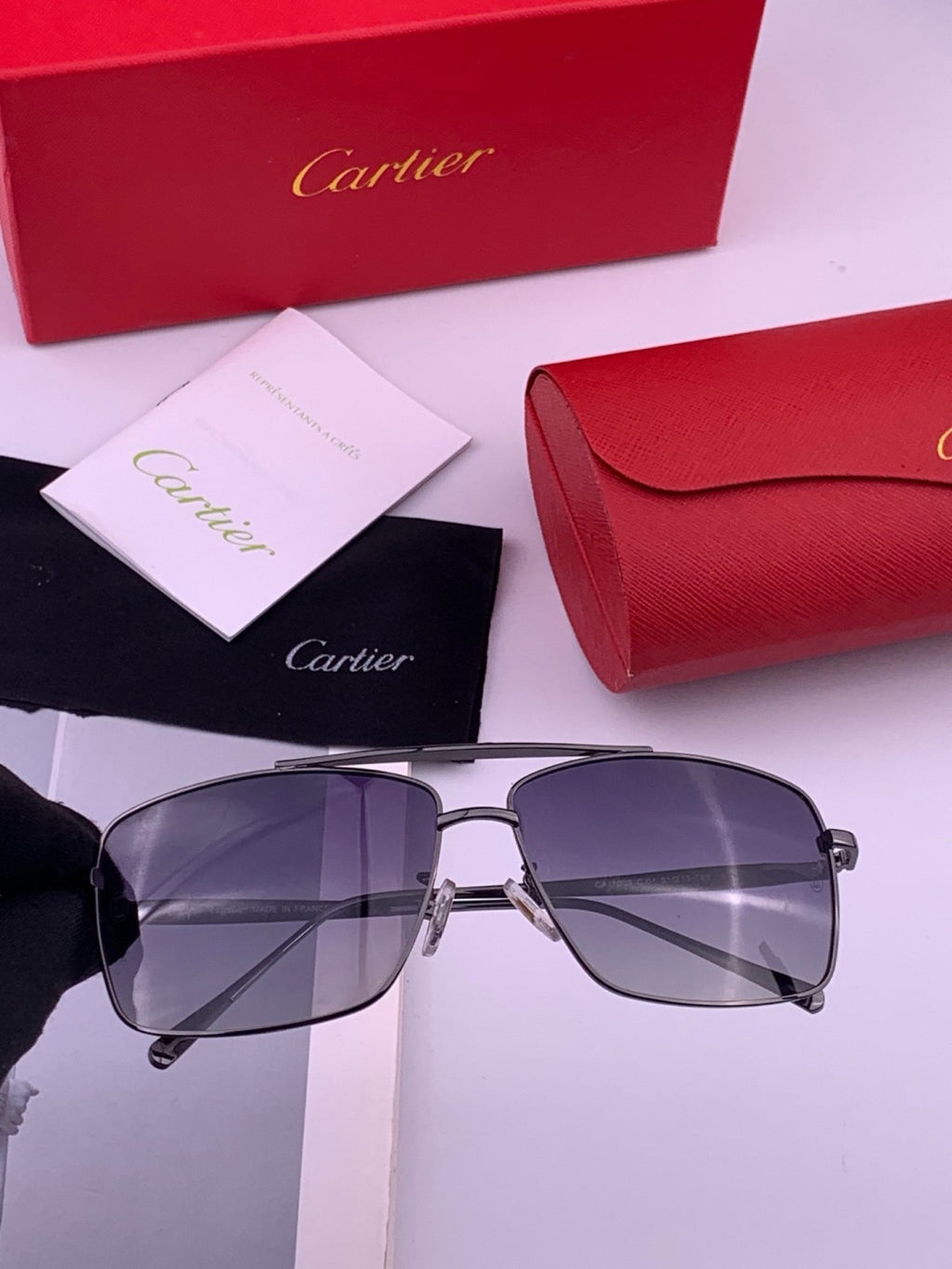 Cartier CK8100 Polarized Fashion Gold Lens Sunglasses for Men & Women - 372188