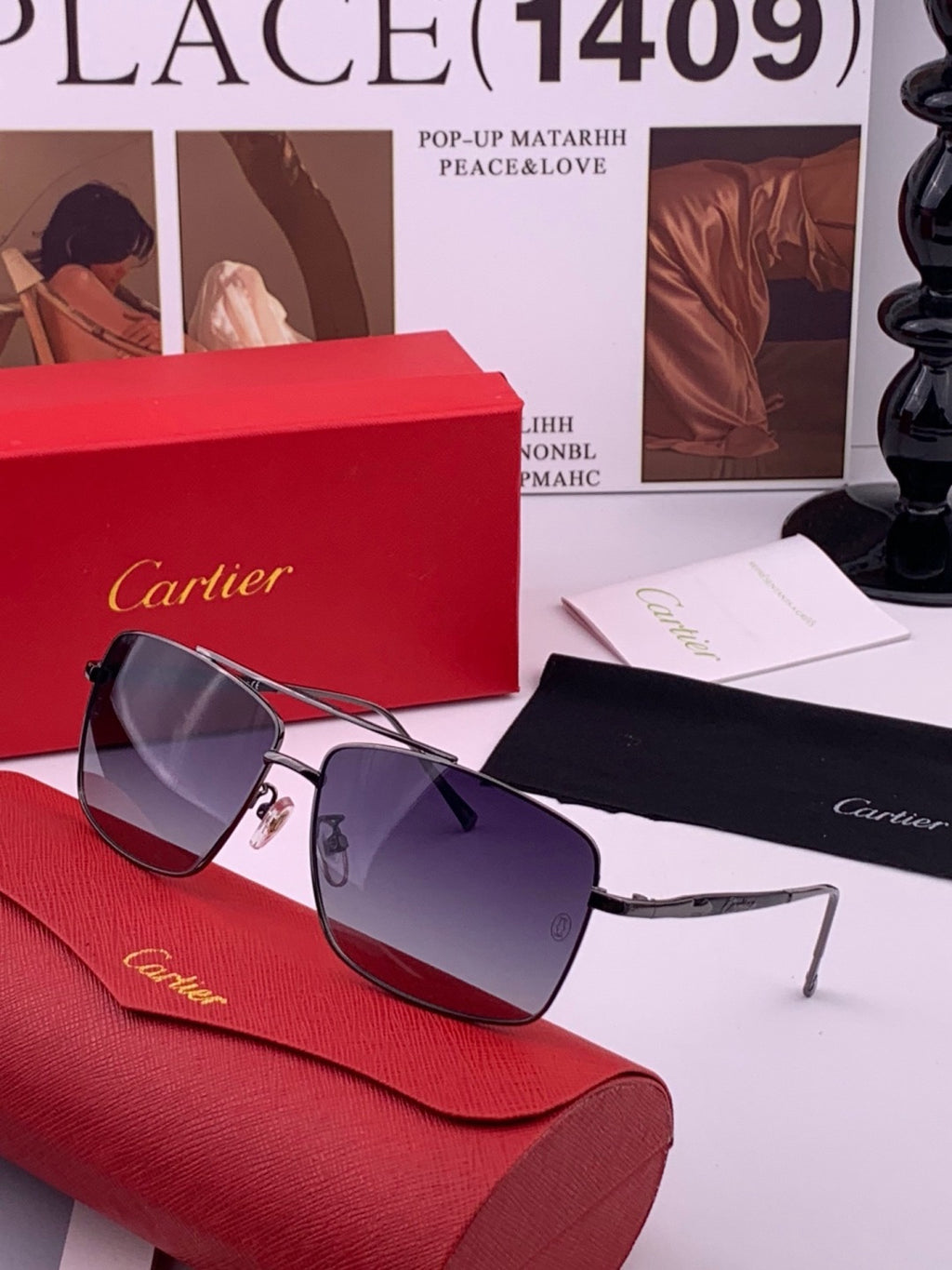 Cartier CK8100 Polarized Fashion Gold Lens Sunglasses for Men & Women - 372188 - detail image 2