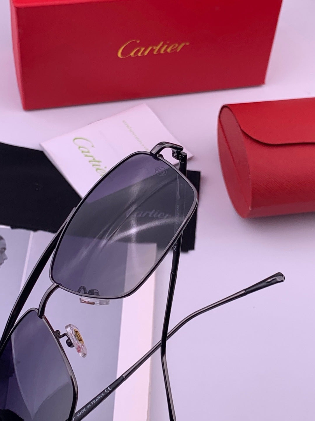 Cartier CK8100 Polarized Fashion Gold Lens Sunglasses for Men & Women - 372188 - detail image 6