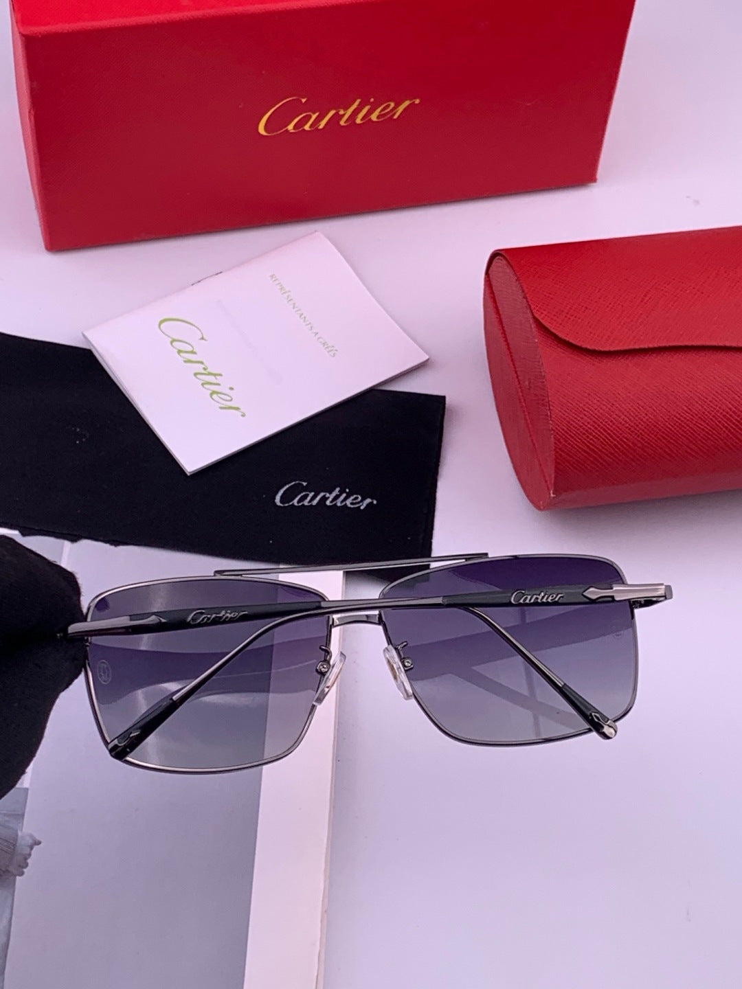 Cartier CK8100 Polarized Fashion Gold Lens Sunglasses for Men & Women - 372188 - detail image 5
