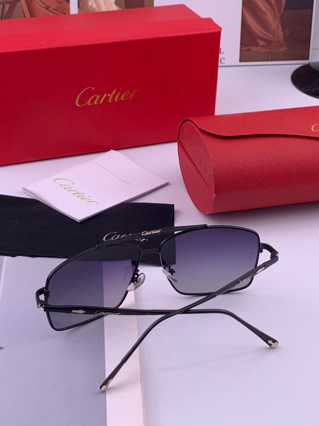 Cartier CK8100 Polarized Fashion Gold Lens Sunglasses for Men & Women - 372189 - detail image 7