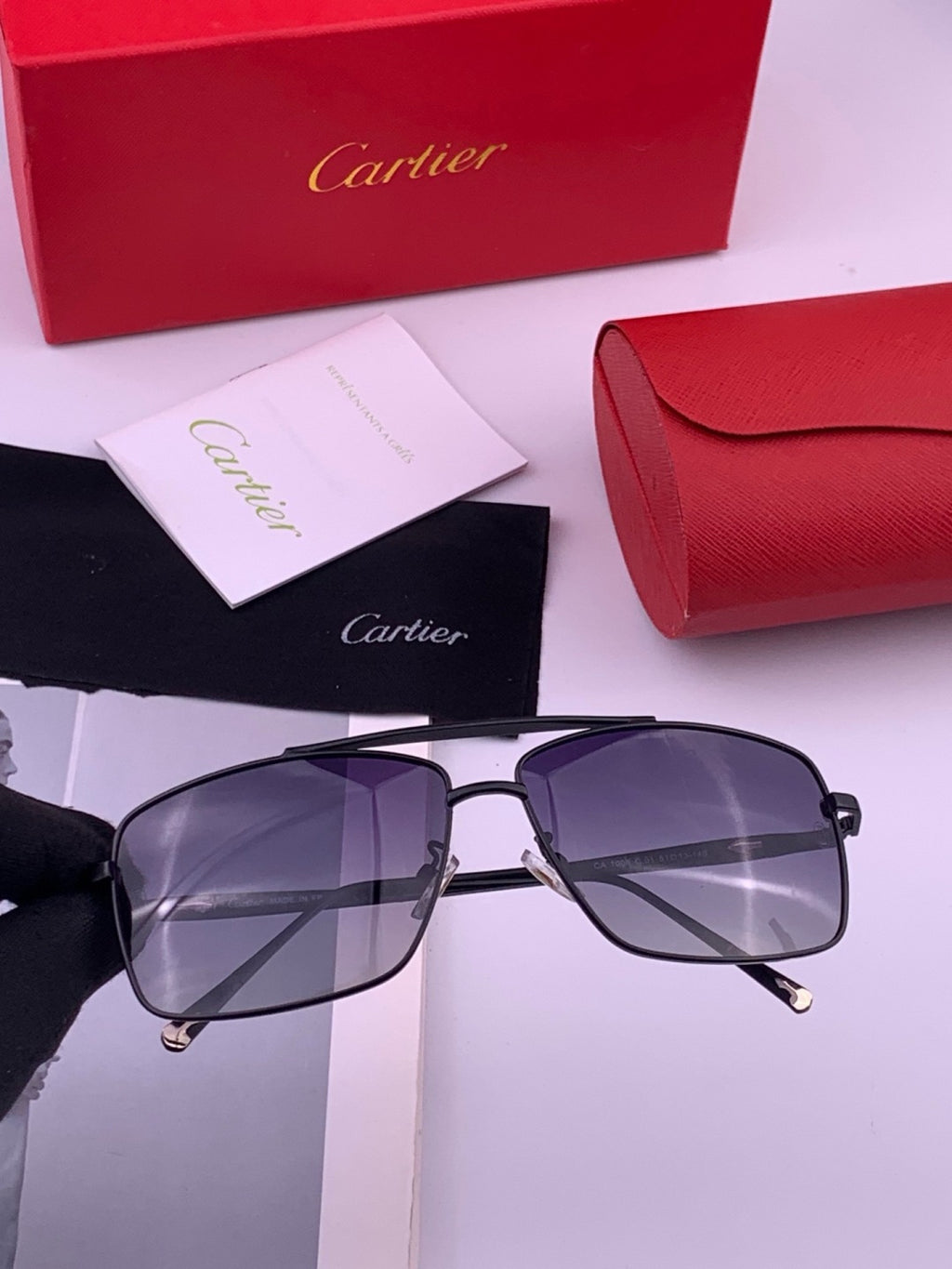 Cartier CK8100 Polarized Fashion Gold Lens Sunglasses for Men & Women - 372189