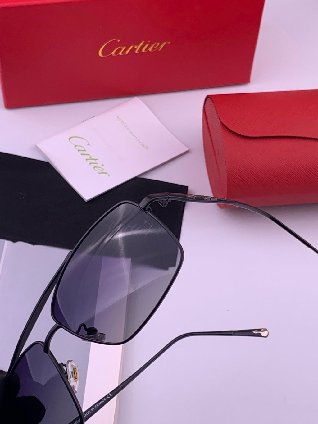 Cartier CK8100 Polarized Fashion Gold Lens Sunglasses for Men & Women - 372189 - detail image 3