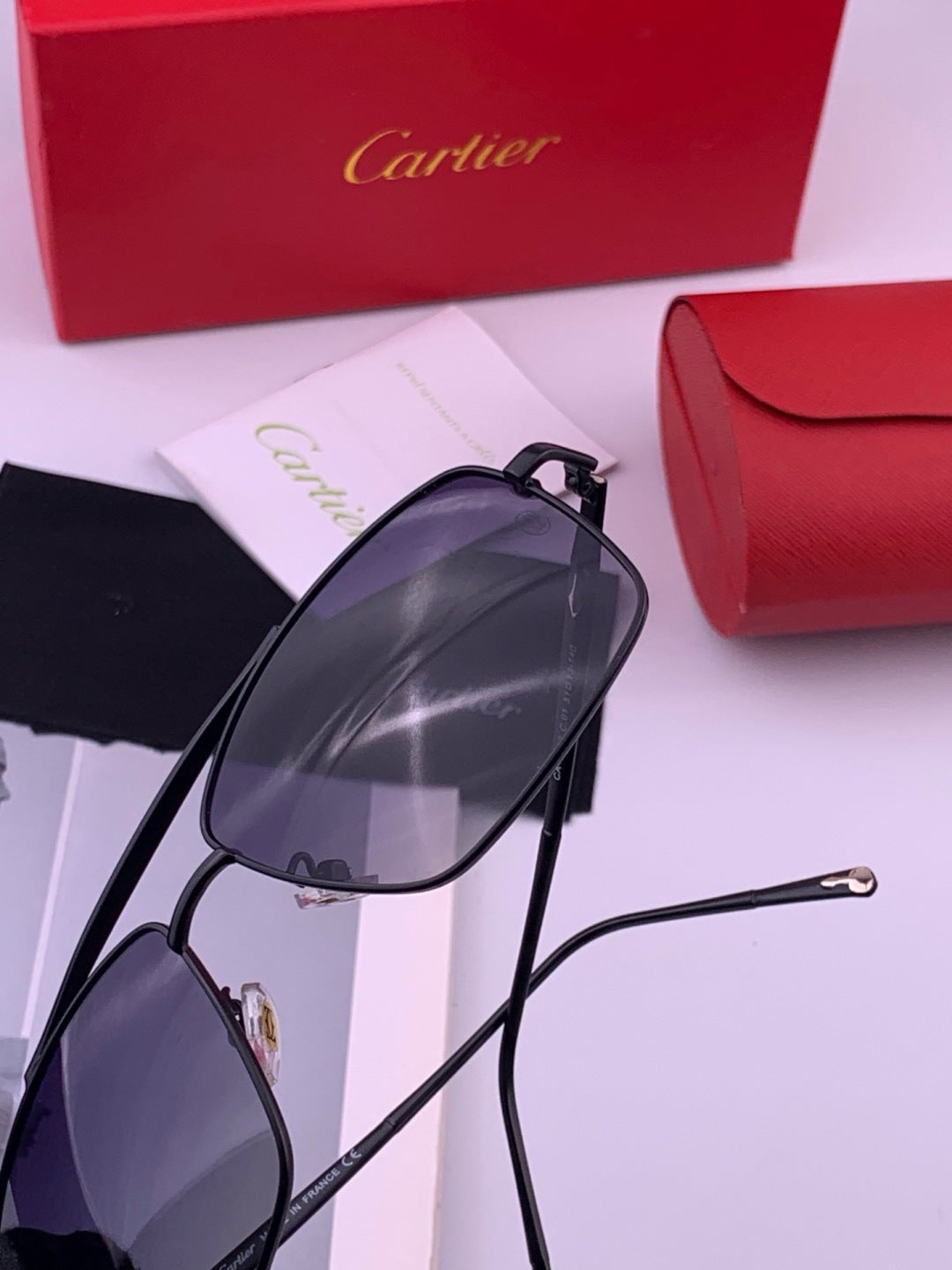 Cartier CK8100 Polarized Fashion Gold Lens Sunglasses for Men & Women - 372189 - detail image 5