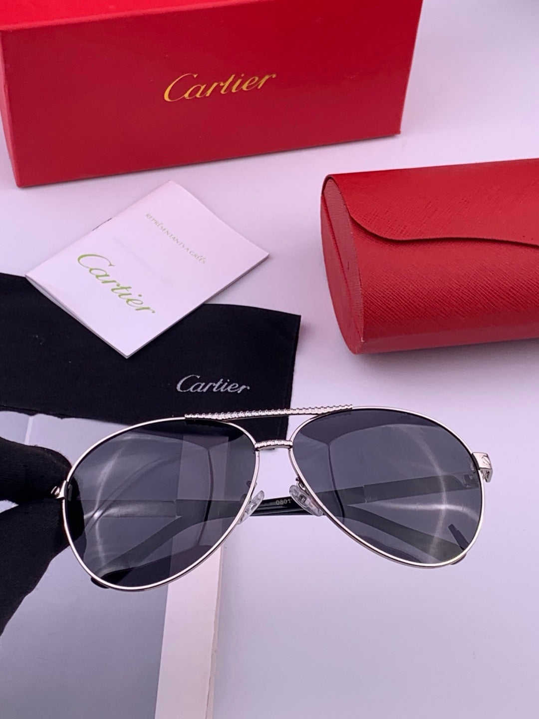 Cartier CK1080 Polarized Fashion Gold Lens Sunglasses for Men & Women - 372190
